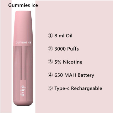 Vape Top 3000 Puffs Driip Dipeluk