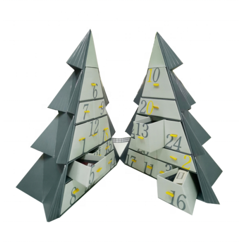 Christmas tree Chocolate gift box with 24pcs drawers