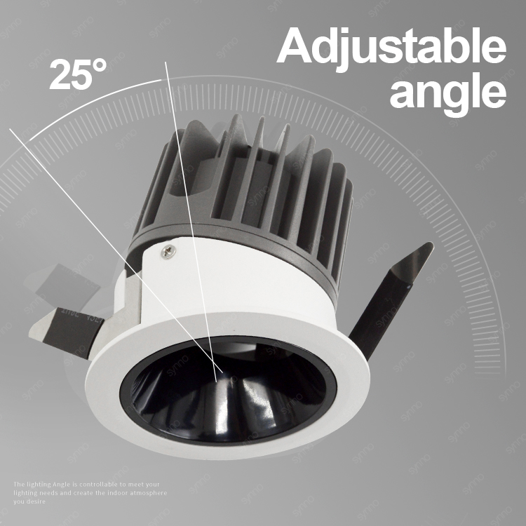 Kereskedelmi üzlet CRI90 süllyesztett LED állítható downlight