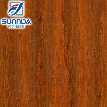 Sunnda dark brown glazed porcelain tile , wood look polished tile