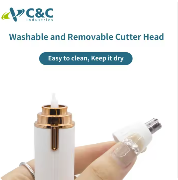 4-in-1 Facial Hair Remover with IPX4 Rating for Women