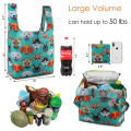 Foldable Reusable Waterproof Polyester Shopping Tote Bag