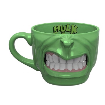 Unique 3D Comic Character Sculpted Ceramic Coffee Mug - 17oz Collectible Keepsake