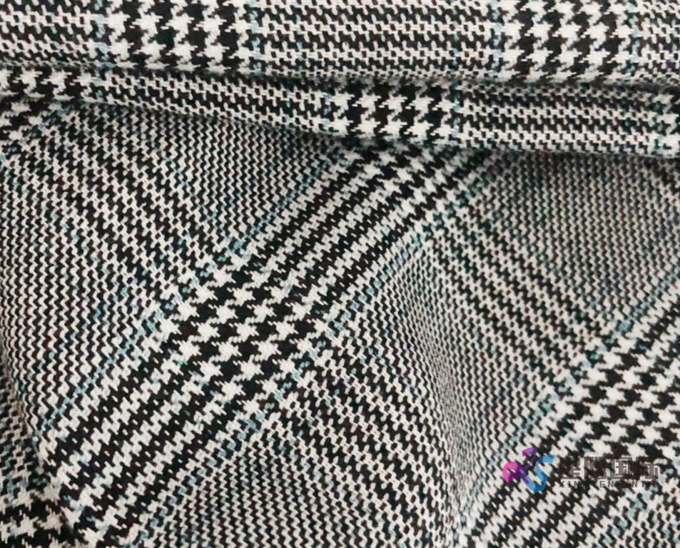 Glen Plaid Tr Stretch Fabric 2