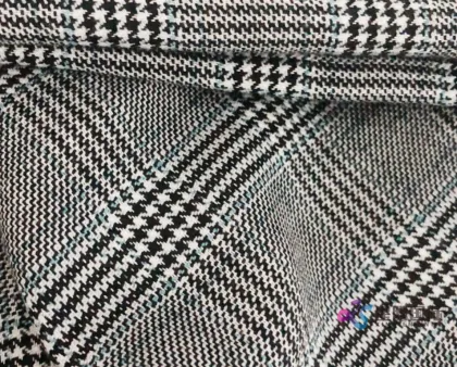 Glen Plaid TR Stretch Fabric