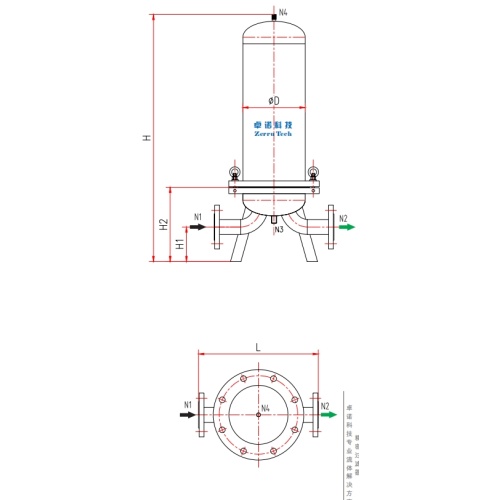Carbon Steel Multi-Cartridge Filter Housing