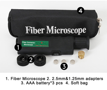 Fiber Inspection Microscope 200X&400X 2 In 1