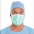 Nonwoven disposable surgical face mask