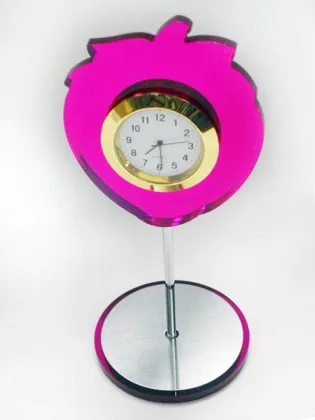 Yellow Sunflower Shape funny desk clocks