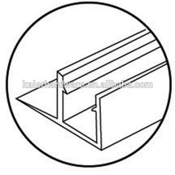 hot sale glass door 90 degree waterproof pvc strip K-SE205