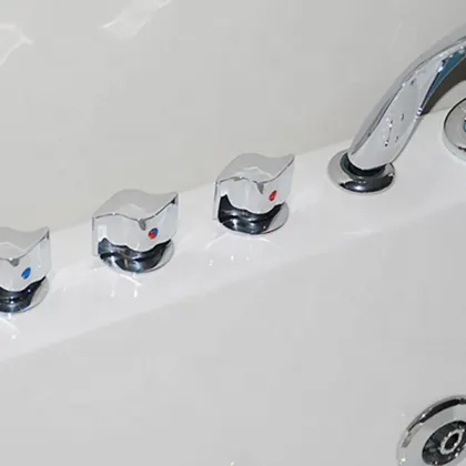 PTB Modern Bathroom Square Smart Whirlpool Tub