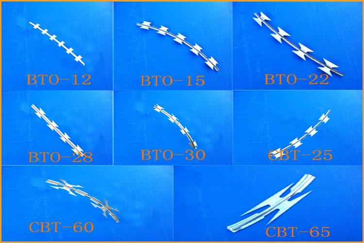 type of concertina razor barbed wire