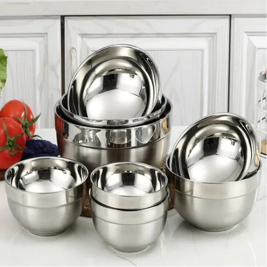 304 Thickened Insulated Round Stainless Steel Bowl
