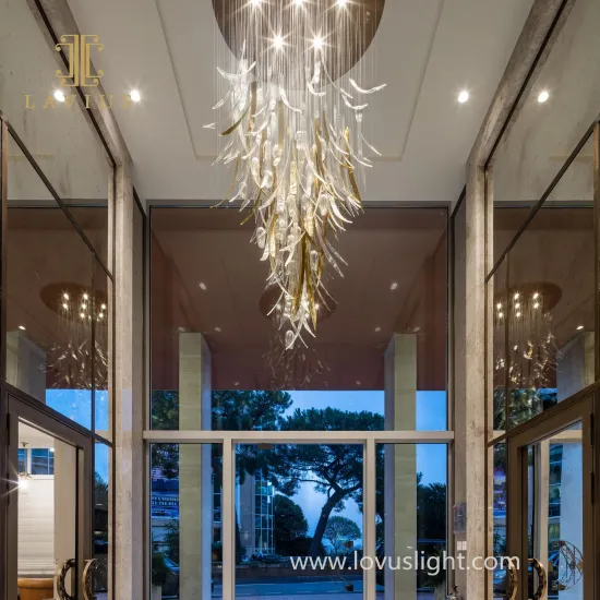 Ice sculpture chandelier, hallway hall chandelier Popular custom chandelier