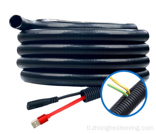 electriduct split wire loom tubing corrugated wire conduit