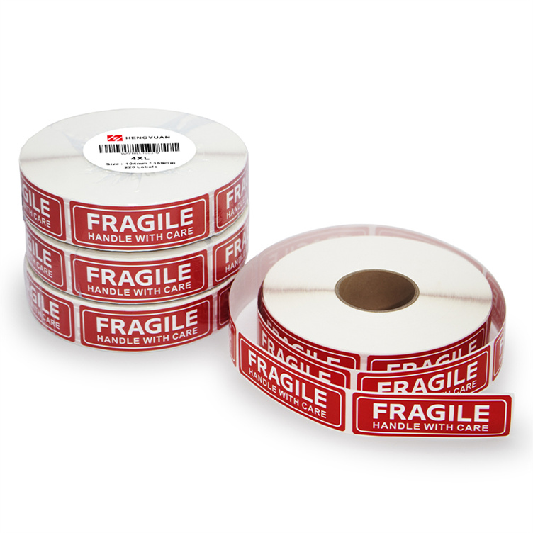 Fragile Tape for Shipping Handle with Care Sticker