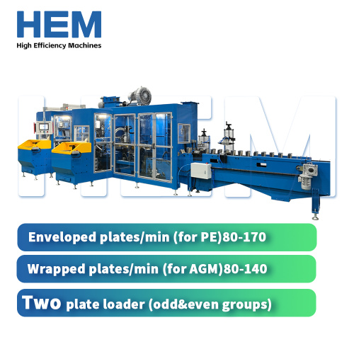 Automatic Battery Enveloping/Wrapping& Stacking Machine