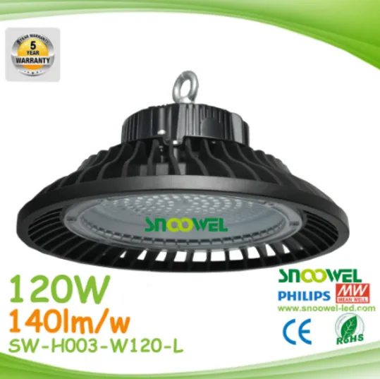 Warehouse Lighting 150W, 200W UFO High Bays, 125lm/w Factory Lighting LED