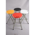 Tabouret pliant en plastique extérieur en métal durable