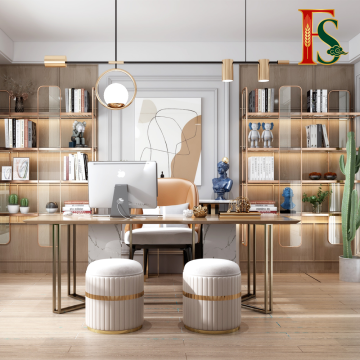 Modern Minimalist Custom Built-In Wall Bookcase Unit