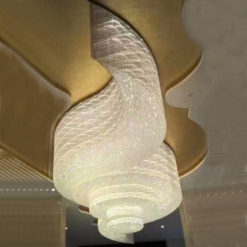 Hotel Modern Custom Luxury Wedding Decorations with Crystal Chandelier Lighting