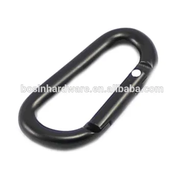 Fashion High Quality Metal Black Hanging Hook Carabiner
