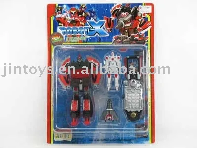 Plastic Toy, Transmutation Super Man &amp; Mobile Telephone with EN71 Approval