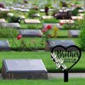 Palo da giardino artistico in metallo con iscrizione personalizzata