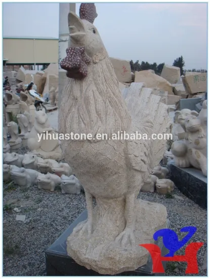 Cock Carving Sculpture