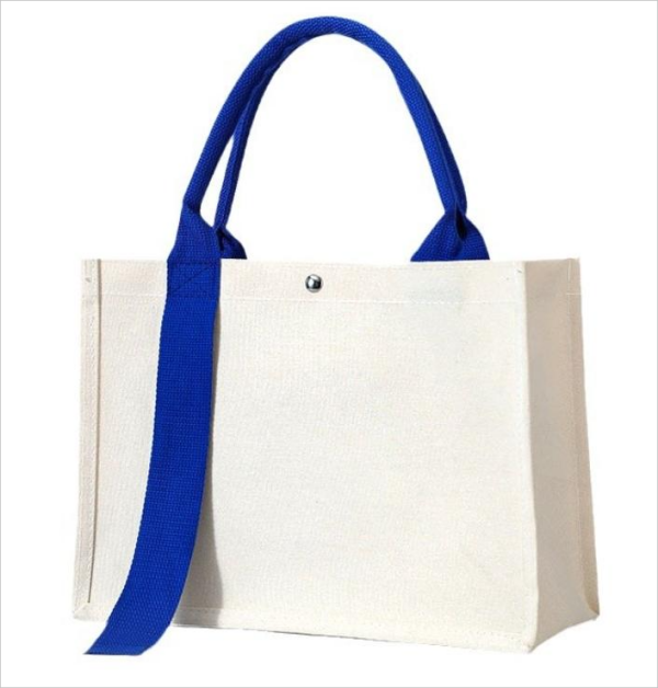 ถุงช้อปปิ้งผ้าใบที่นำกลับมาใช้ใหม่ได้ Custom Reusable Canvas Shopping Bag
