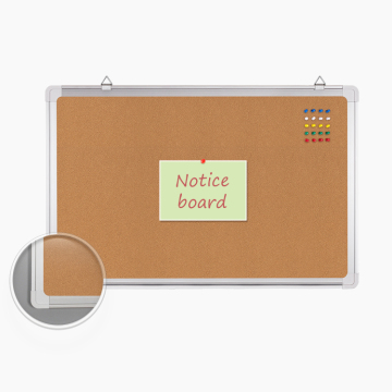 Wall-Mounted Cork Board Notice Board for Middle School