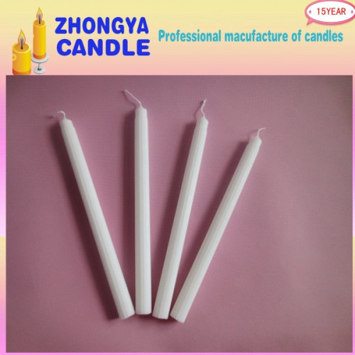 White Color Paraffin Wax Making Fluted Candle