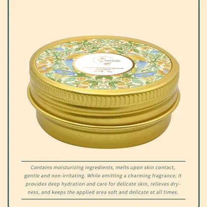Orchid Solid Perfume Ointment, Elegant Orchid Floral Scent Balm, Moisturizing Hydrating Solid Fragrance Balm, Portable Pocket Pe