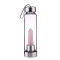 Custodia protettiva in cristallo rimovibile per bottiglia d&#39;acqua infusa di cristallo di quarzo