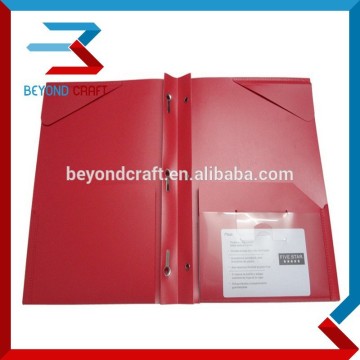 portfolio poly folder with 3 prongs for US