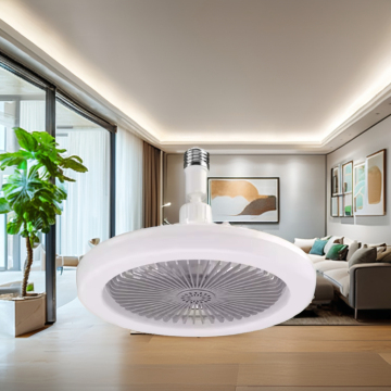 พัดลมเพดานอัจฉริยะที่ทันสมัยพร้อมไฟ LED และรีโมทคอนโทรล