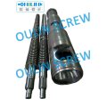 Jurry 65/132 Twin Conical Screw and Barrel for PVC Pipe+50%-100%CaCO3