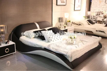 JY336 European home furniture modern leder bett