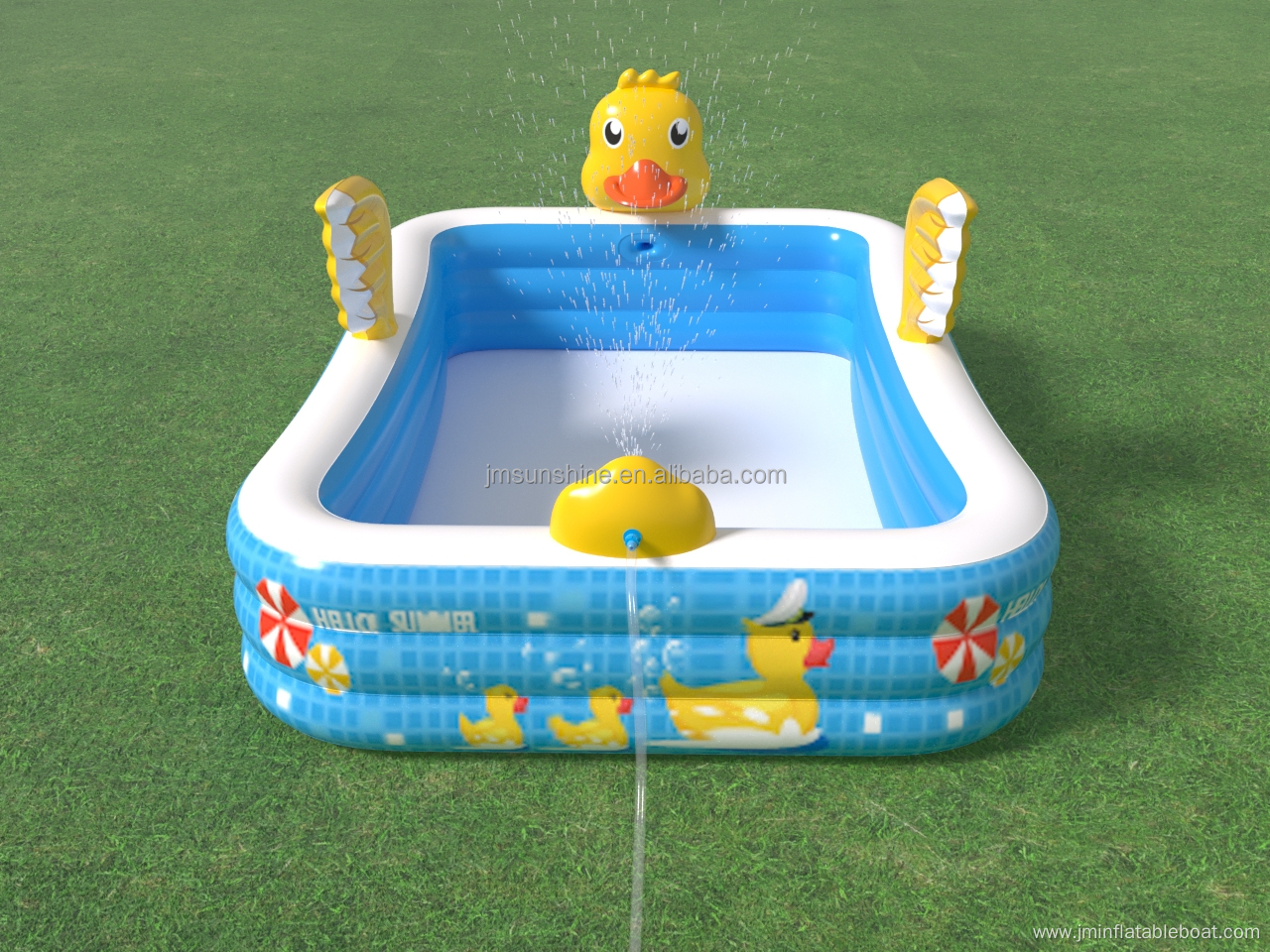 2022 New Splash yellow duck inflatable swimming pool