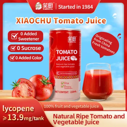 100% Tomato Juice Concentrate - Rich in Lycopene, 210ml x 12 Cans