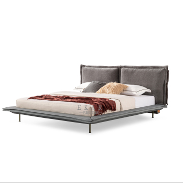 Modern Fabric Double Bed Bedroom Set