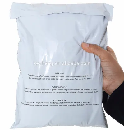 White poly express bags