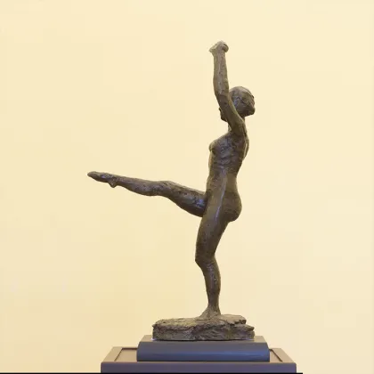 Dance art statue casting bronze nude dancing man and woman sculpture
