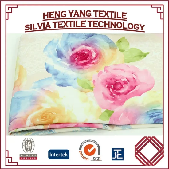 100% Polyester flower Printed Upholstey Fabric for pillow material /pillow cover