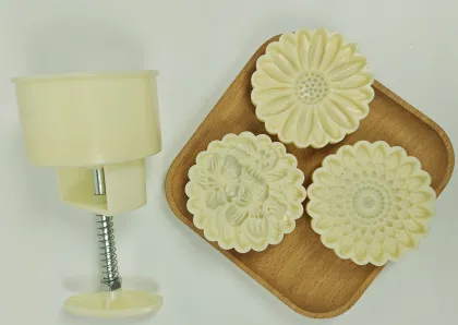 Hot Selling Plastic Hand Mooncakes Mold Stamp Plastic Food Set Moon Cake Mould