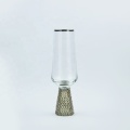 Золотая rimed crystal flute champagne стекло с бриллиантом