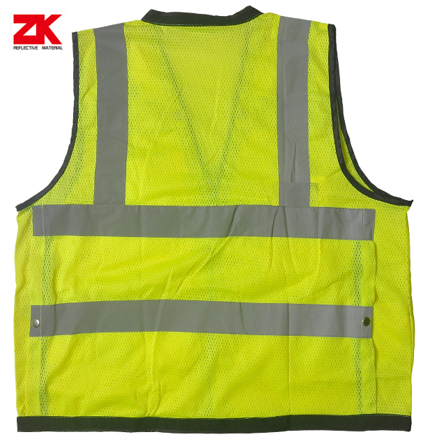 Shot sleeve warning vest with multi pocket