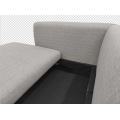 Foldable double armrest sofa