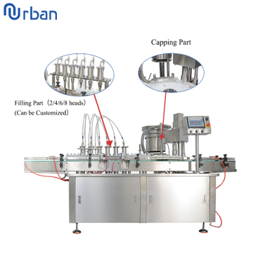 Automatic Liquid Spray Filling Packaging Machine with Mechanical Arm (10ml-60ml)