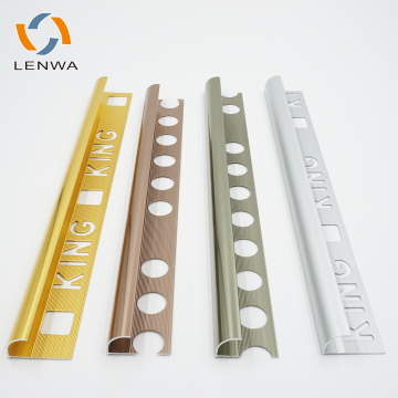 LENWA ALUMINIUM Ceramic Tile Edge Trims: L Shape, Quadrant Shape, and Square Shape